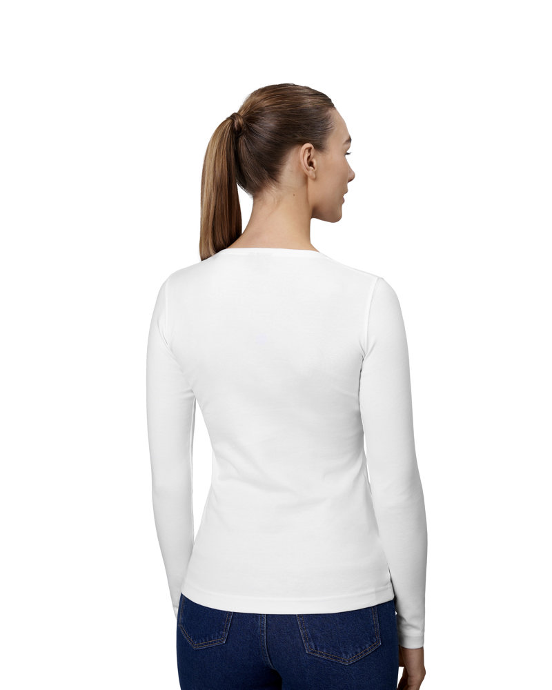 Interlock T-shirt | lange mouw | dames