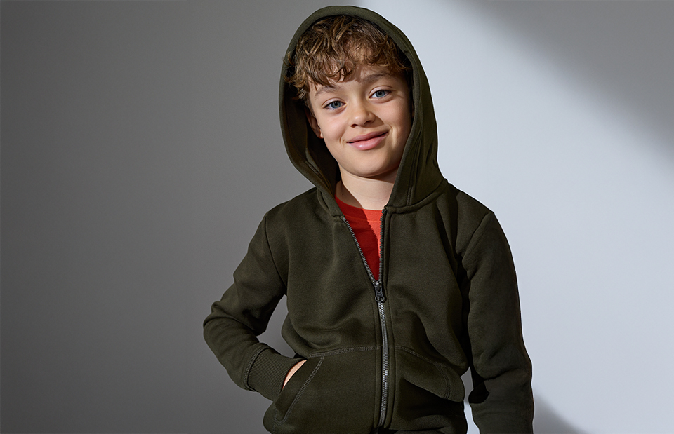 CORE hoodie met rits | kinderen