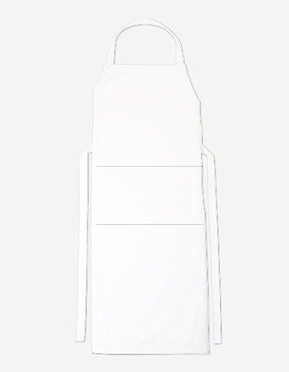Bib Apron Verona Bag 110 x 75 cm - White