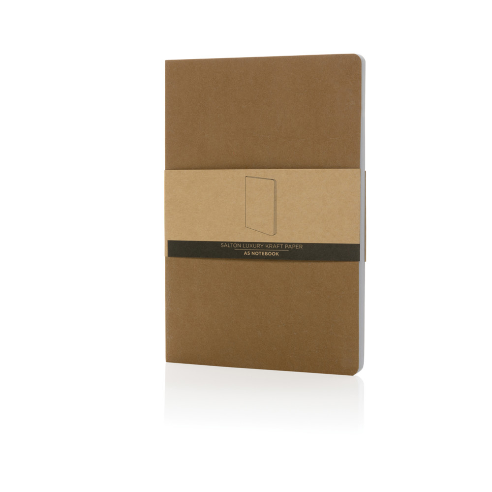 Salton A5 GRS gecertificeerd recycled papieren notitieboek