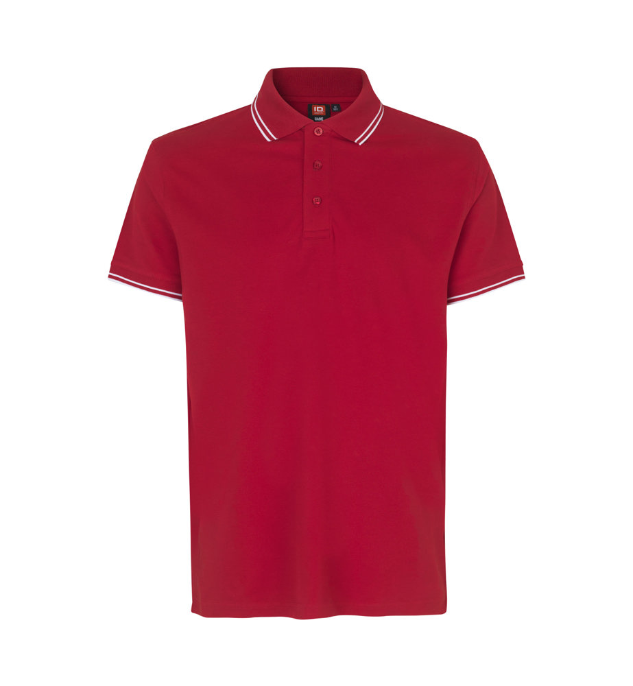Contrast poloshirt | stretch - Rood (C-330)