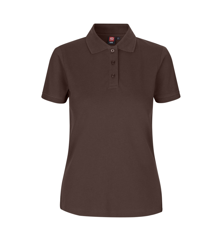 Poloshirt | stretch | dames - Mocca (C-650)