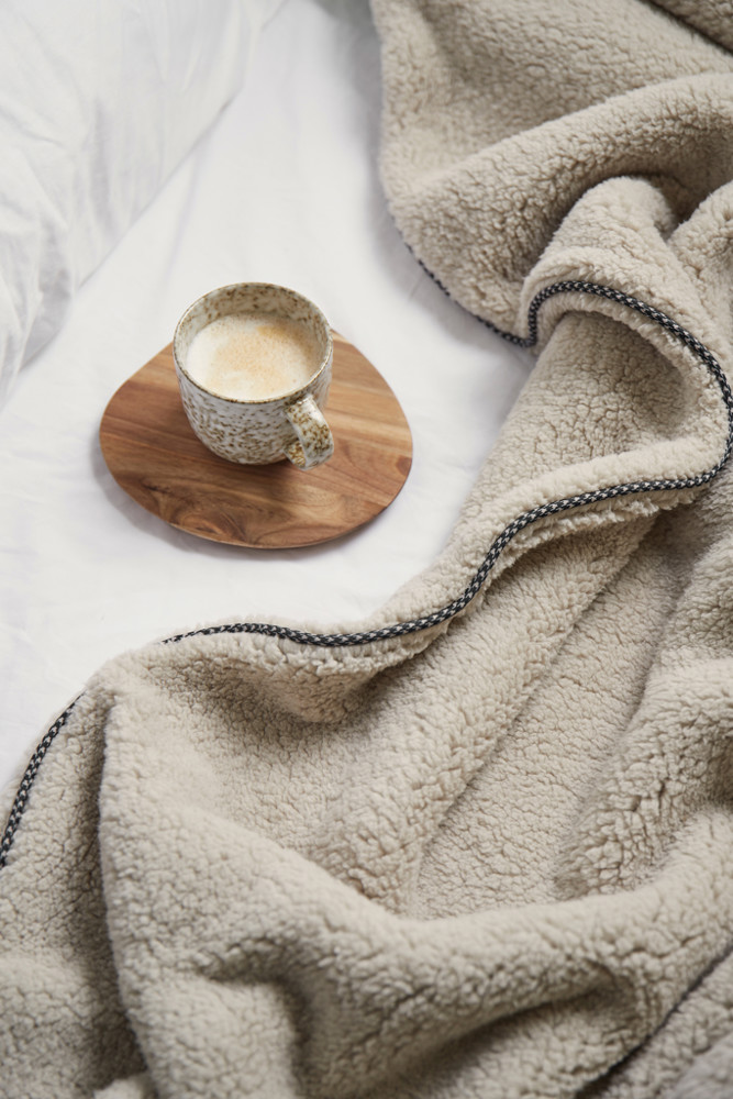 VINGA Maine GRS recycled polyester dubbellaags deken