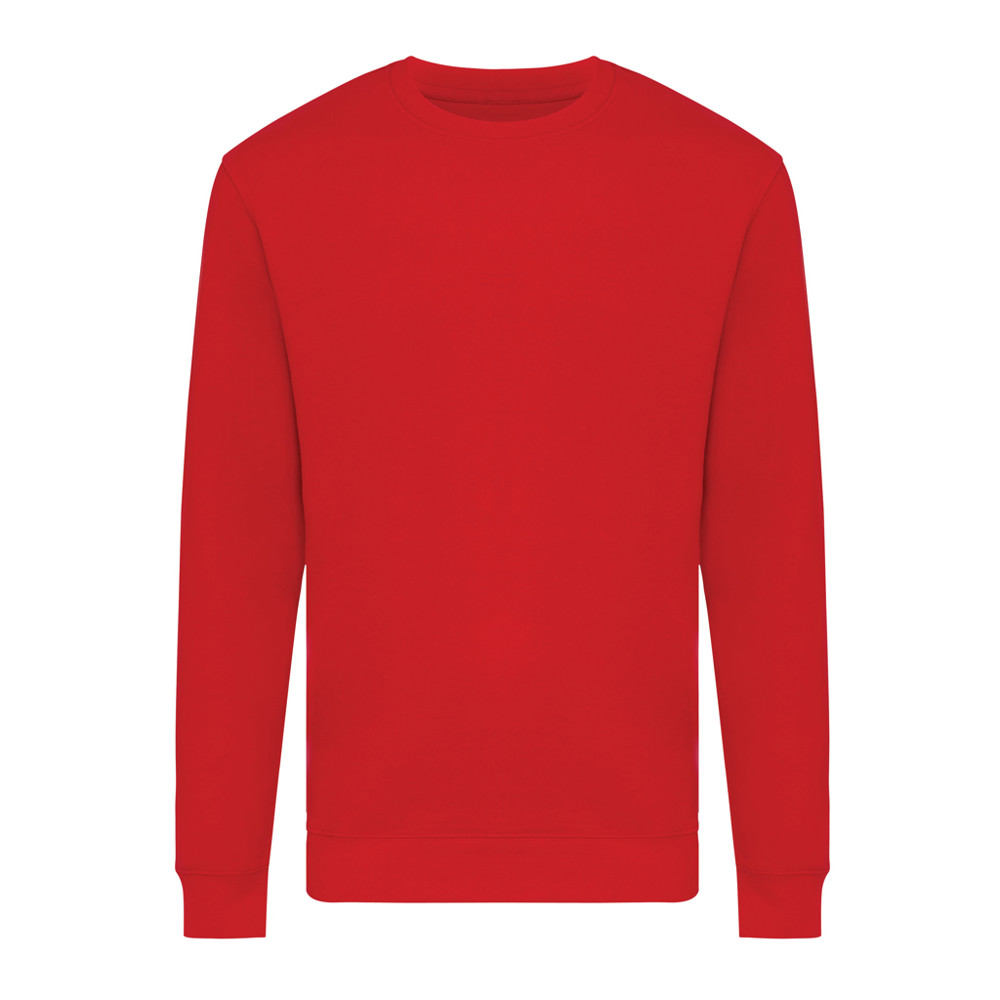 IQONIQ Zion gerecycled katoen sweater - rood (± PMS 19-1757 TCX)