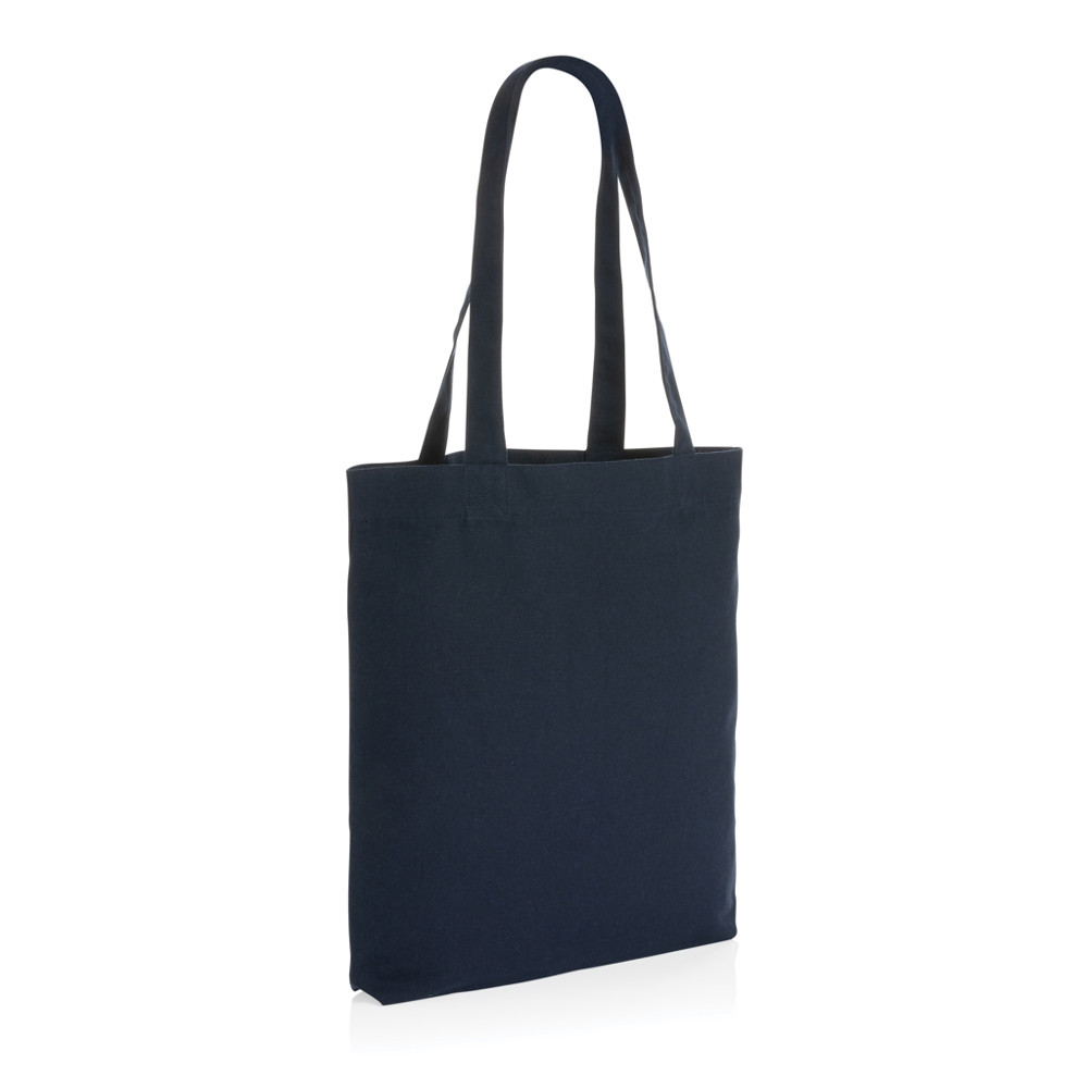 Impact AWARE™ recycled canvas tas 285gsm ongeverfd - donkerblauw (± PMS 539)