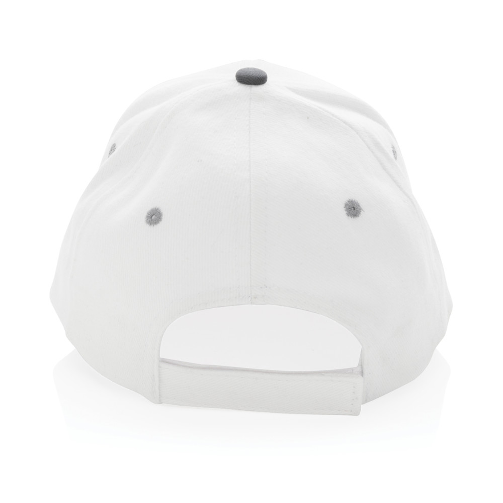 Impact AWARE™ 6 panel 280gr recycled katoen cap met bies