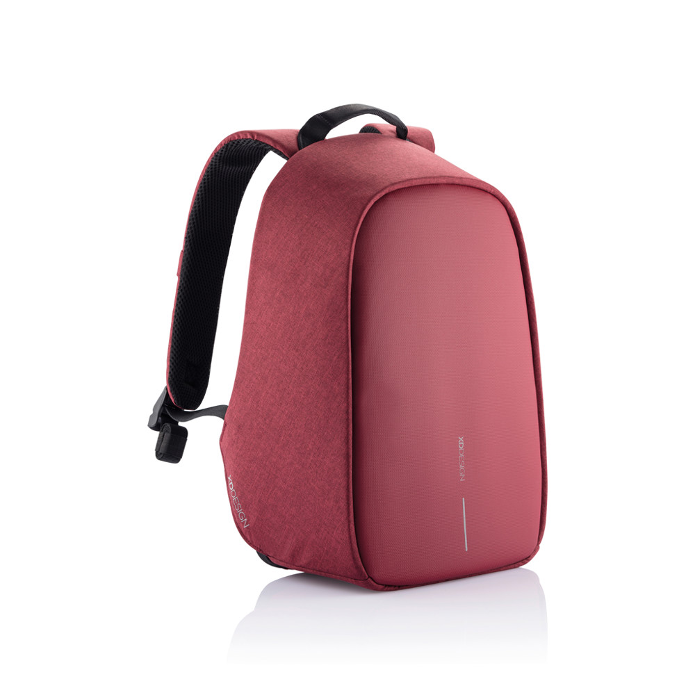 Bobby Hero Small, anti-diefstal rugzak - rood, zwart (± PMS 209/ ± PMS Black)