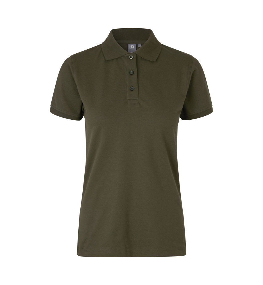 Poloshirt | stretch | dames - Olijf (C-570)