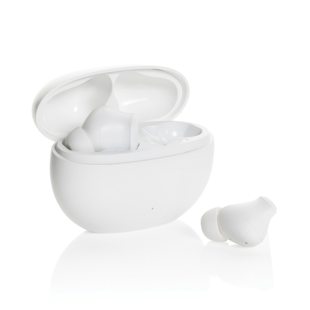 Prolink RCS hybride ANC/ENC-oordopjes van gerecycled plastic - wit (± PMS White)