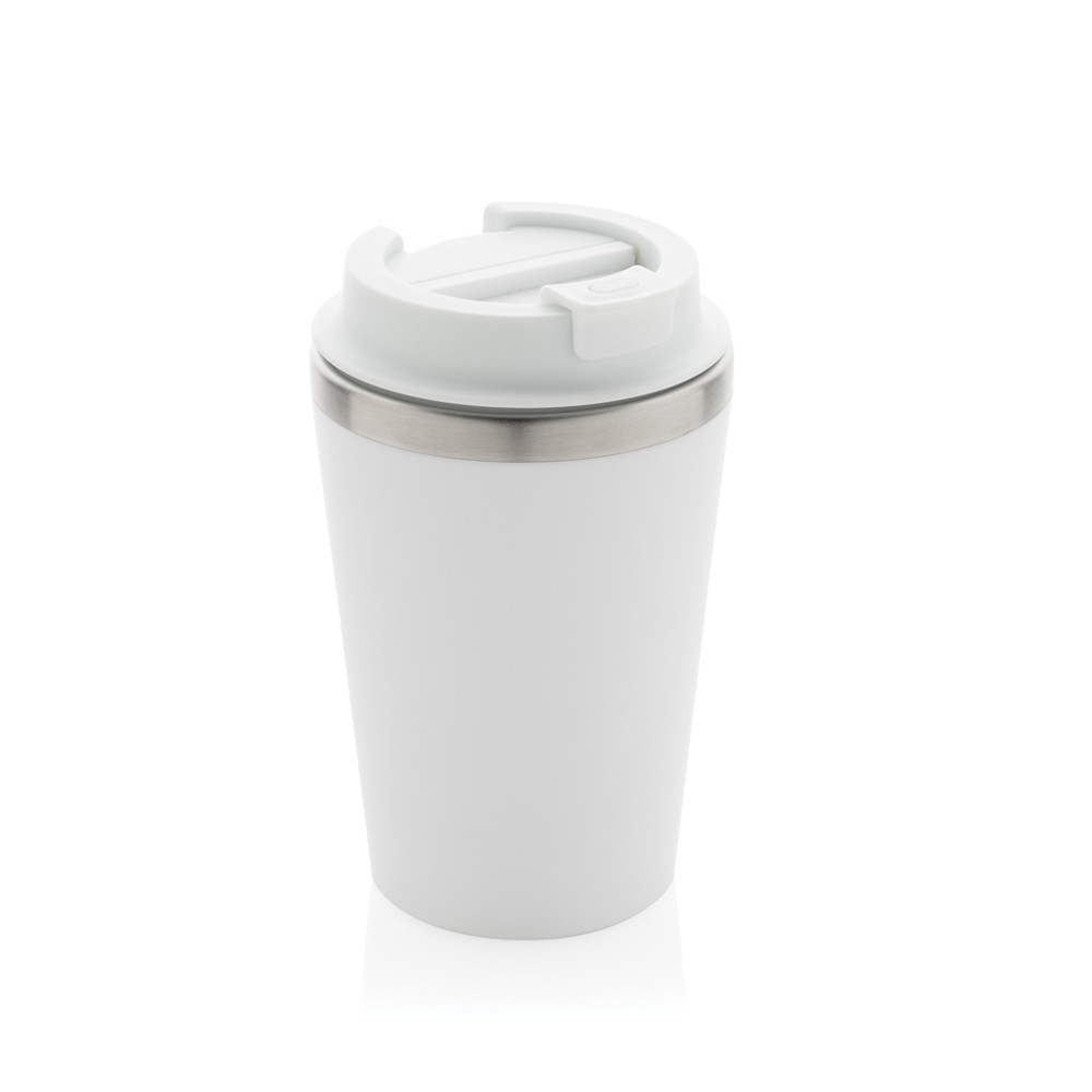 Java RCS recycled dubbel wandige beker 350ML - wit (± PMS White)