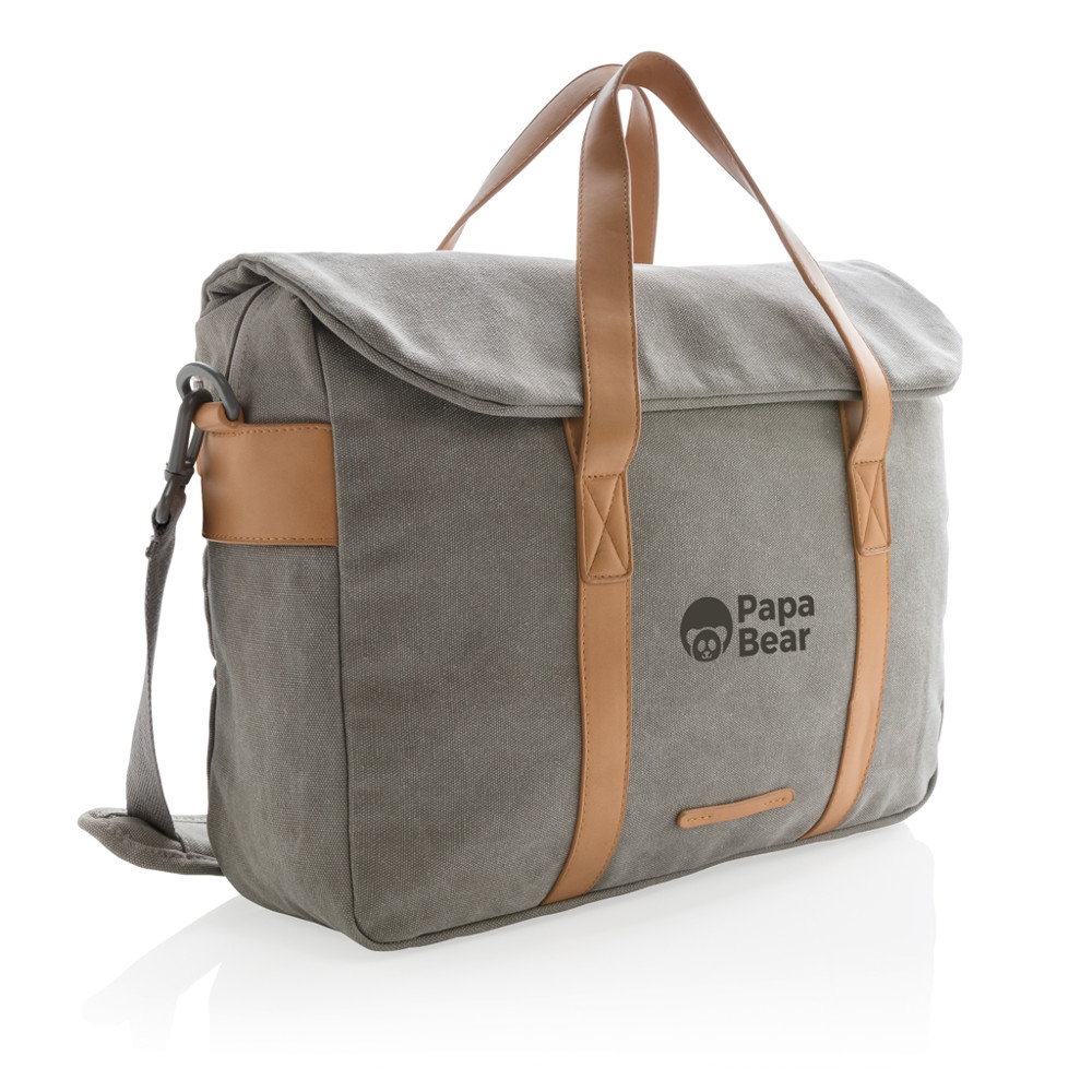 Canvas laptop tas PVC vrij