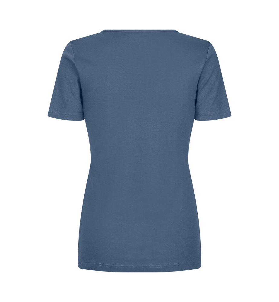 Interlock T-shirt | v-hals | dames