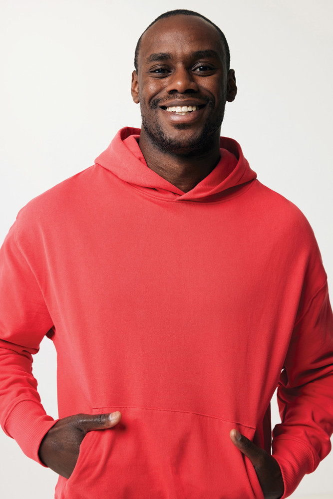 IQONIQ Yoho gerecycled katoen relaxed hoodie