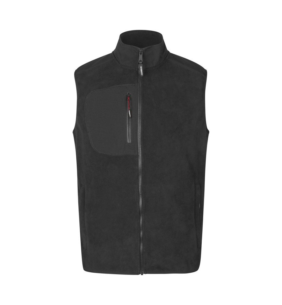 Bonded fleece vest - Zwart (C-900)