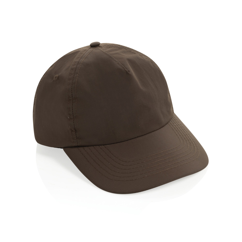 KENTO URBAN RCS gerecyclede nylon 5-panel adventure cap - bruin (± PMS 4273C)