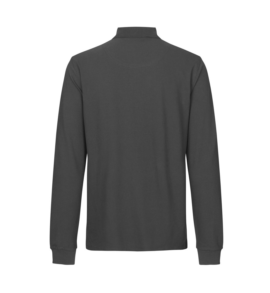 Poloshirt met lange mouw | stretch