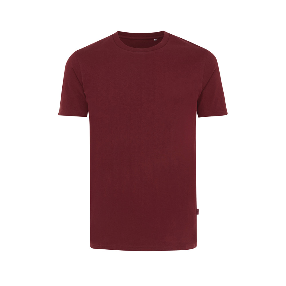 IQONIQ Bryce gerecycled katoen t-shirt - bordeauxrood (± PMS 19-1724TCX)