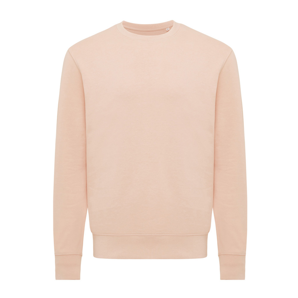 IQONIQ Etosha lichtgewicht gerecycled katoen sweater - peach nectar (± PMS 14-1314 TCX)