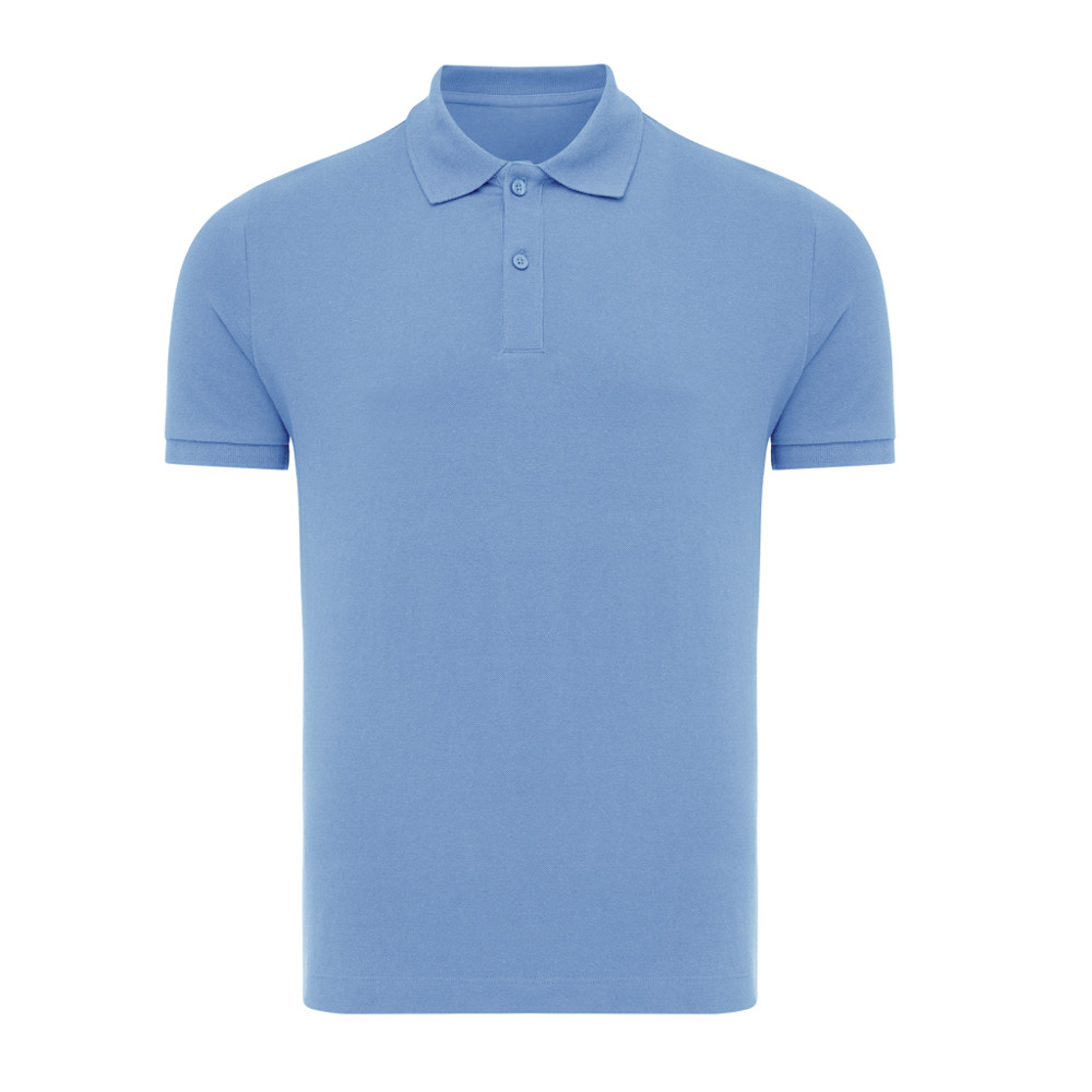 IQONIQ Yosemite gerecycled katoen pique polo - moon blue (± PMS 17-4029 TCX)