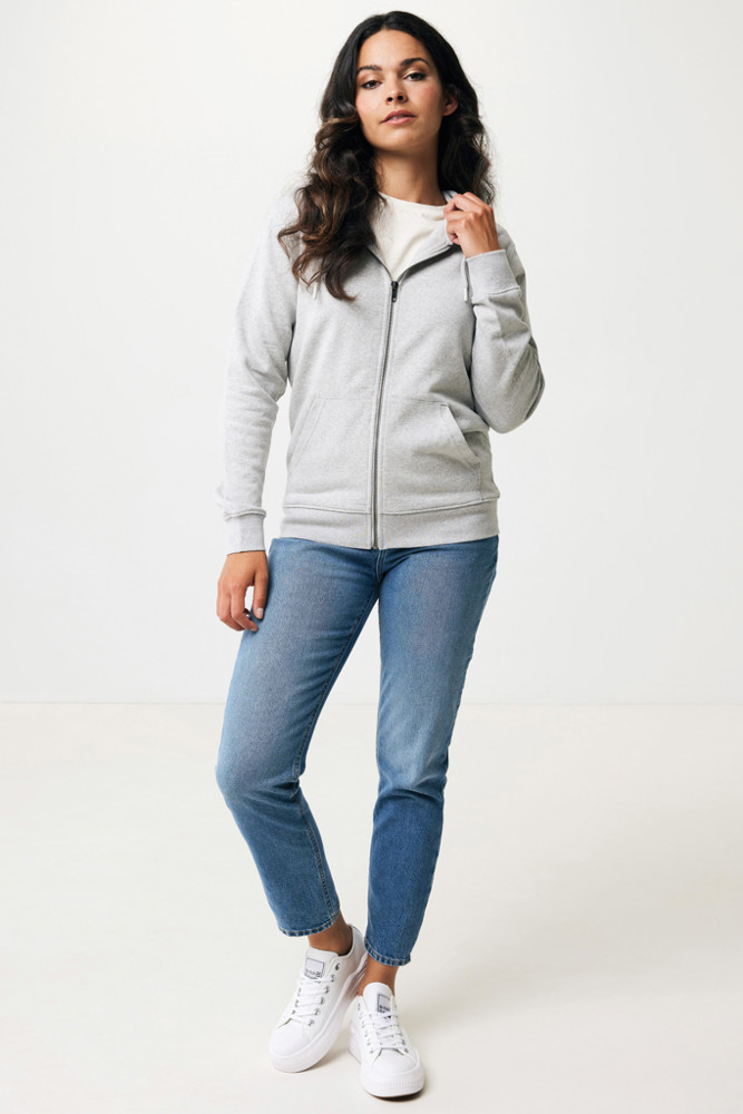 IQONIQ Abisko gerecycled katoen hoodie met rits