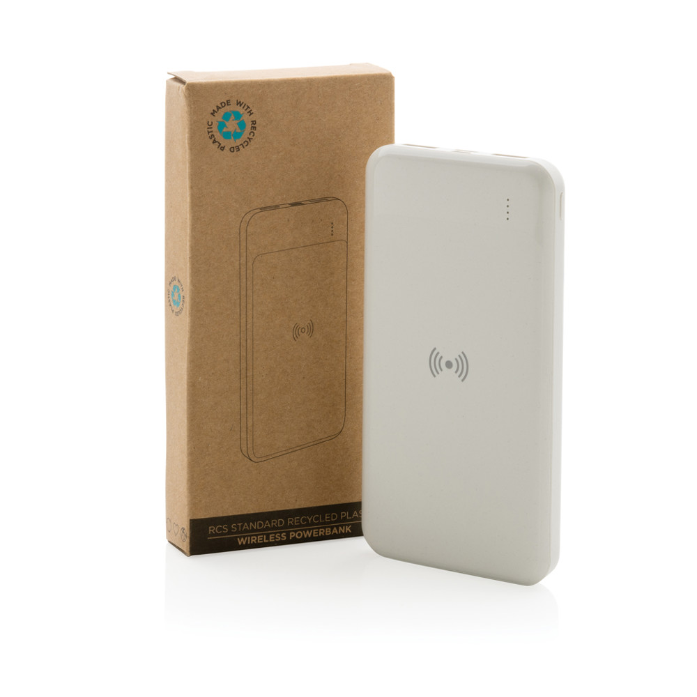 RCS standaard recycled plastic wireless powerbank