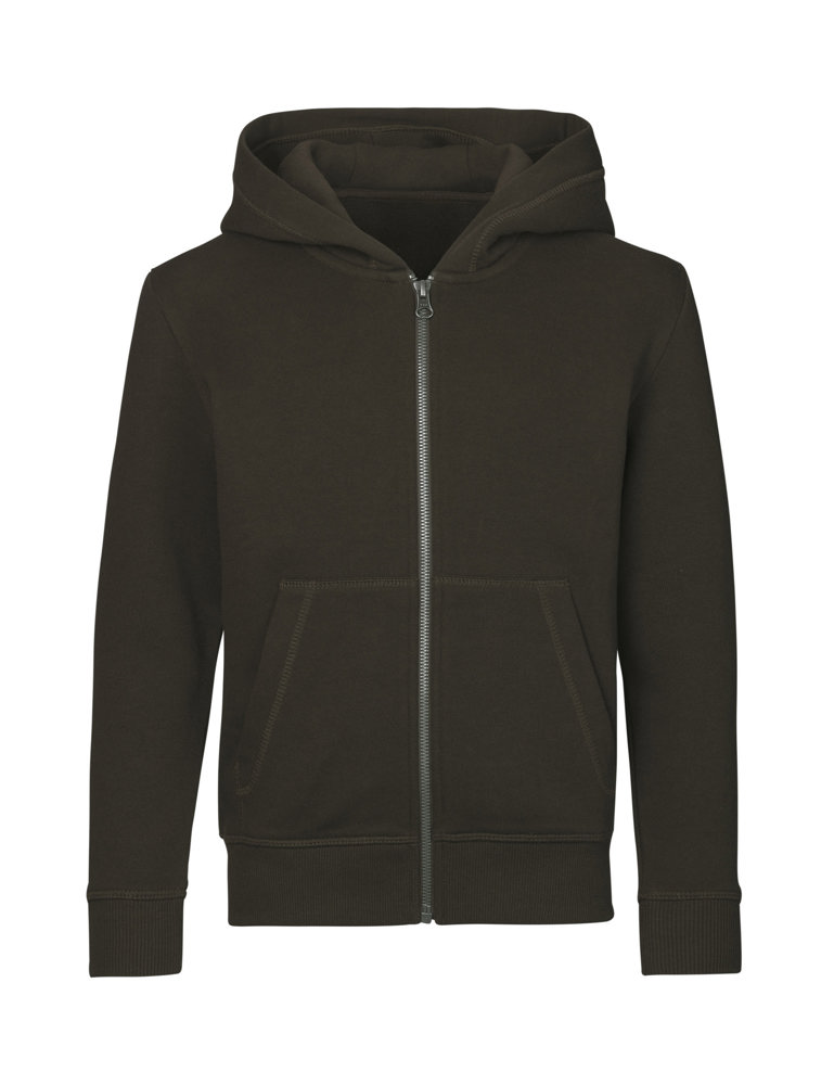 CORE hoodie met rits | kinderen - Olijf (C-570)