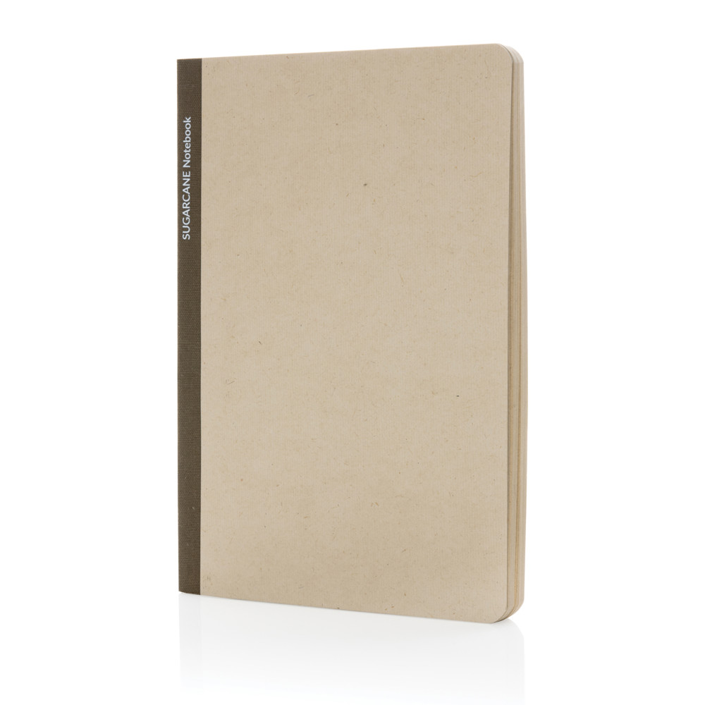 Stylo suikerrietpapier A5 notitieboek - bruin (± PMS 7769)