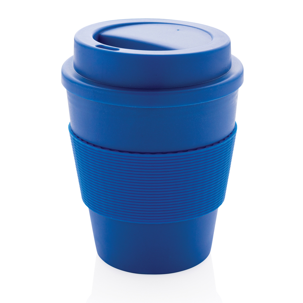 Herbruikbare koffiebeker met schroefdop 350ml - blauw (± PMS 286)