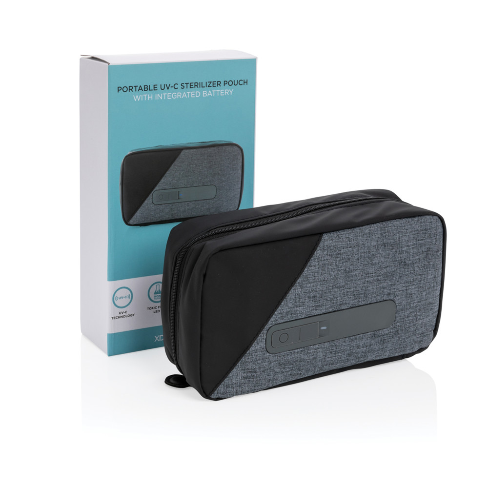 Draagbare UV-C sterilisatie pouch met geïntegreerde batterij