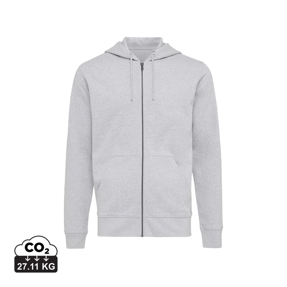 IQONIQ Abisko gerecycled katoen hoodie met rits