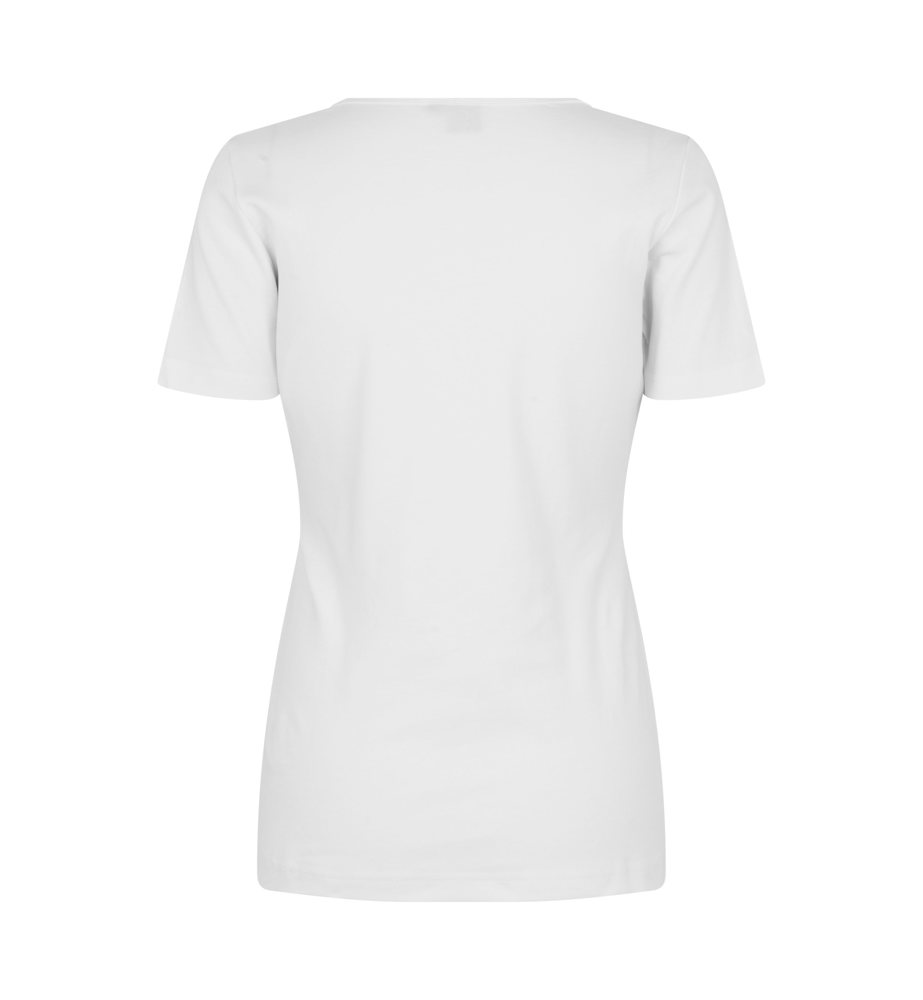 Interlock T-shirt | v-hals | dames