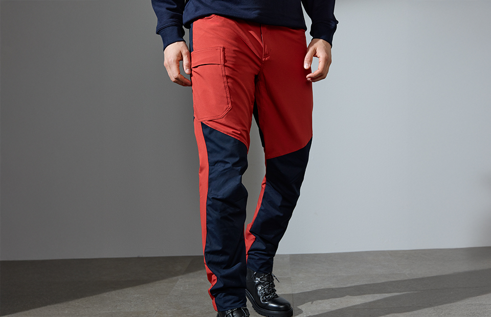 Hybride stretch broek