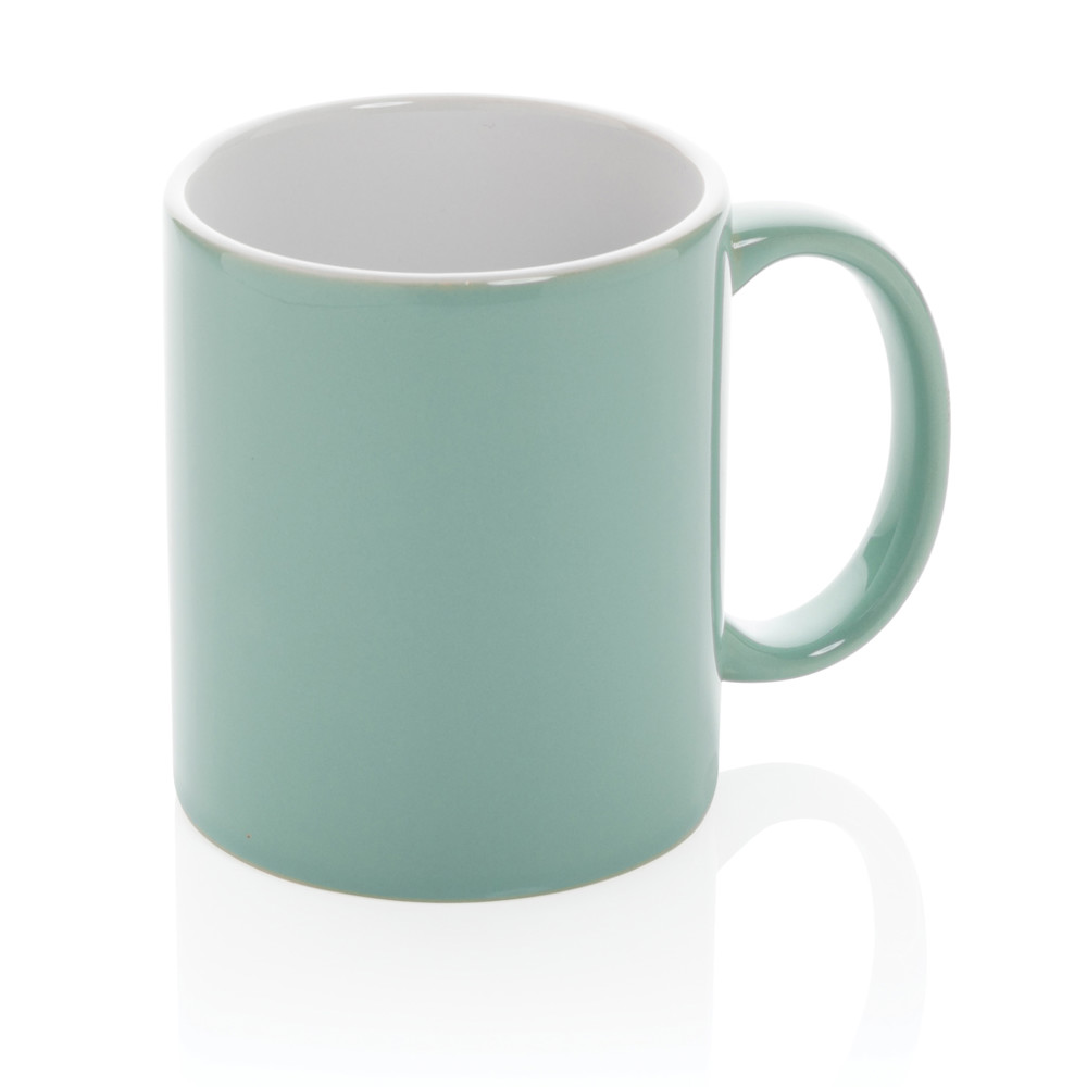 Keramische classic mok 350 ml - groen (± PMS 5507C)