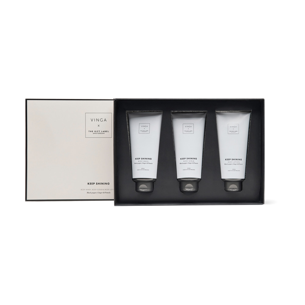 VINGA x TGL giftset voor lichaamsverzorging
