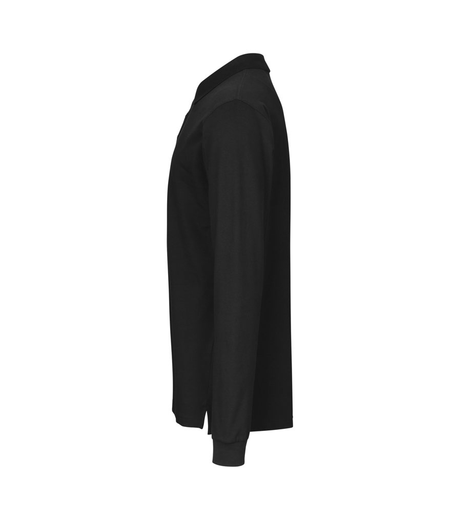 Poloshirt met lange mouw | stretch