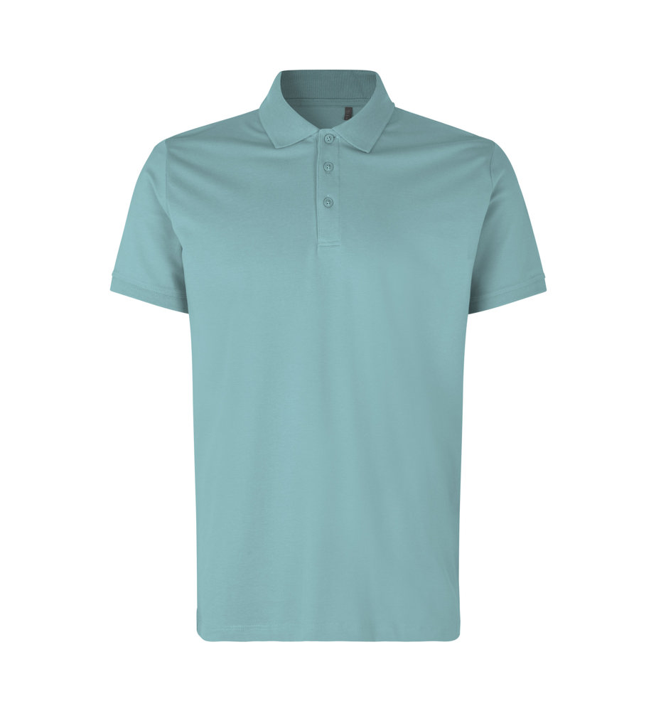 Poloshirt | biologisch katoen - Stoffige Aqua (C-392)