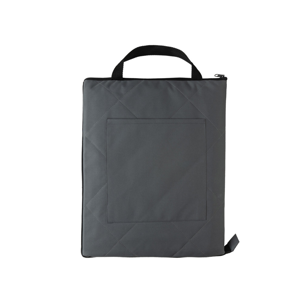 Impact Aware™ RPET opvouwbare gewatteerd picknickkleed - antraciet (± PMS Cool Grey 11)