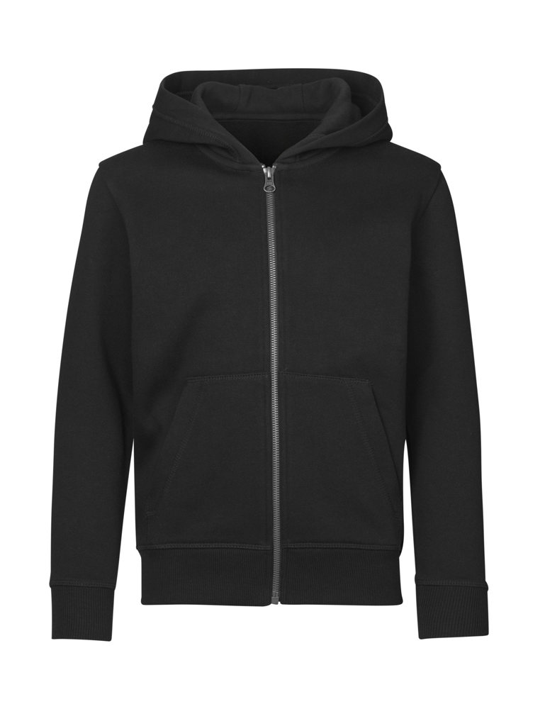 CORE hoodie met rits | kinderen - Zwart (C-900)
