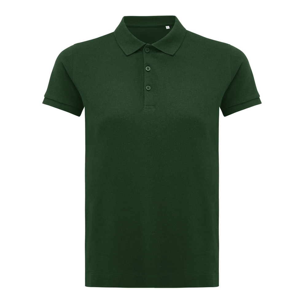 IQONIQ Yosemite dames recycled katoen pique polo - forest green (± PMS 19-5920TCX)