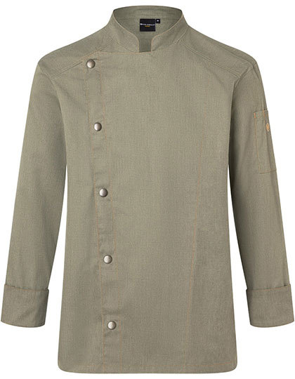 Karlowsky - Chef Jacket Jeans-Style - Vintage Moss Green (ca. Pantone 416C)