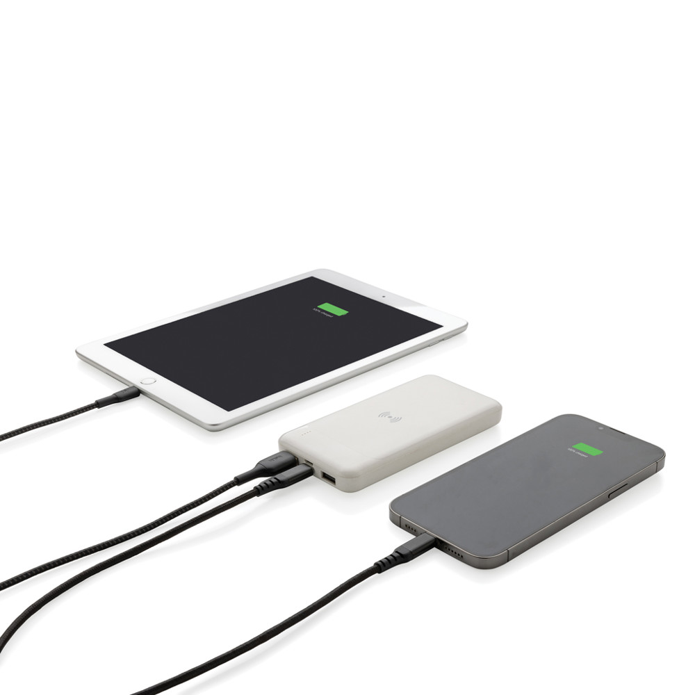 RCS standaard recycled plastic wireless powerbank
