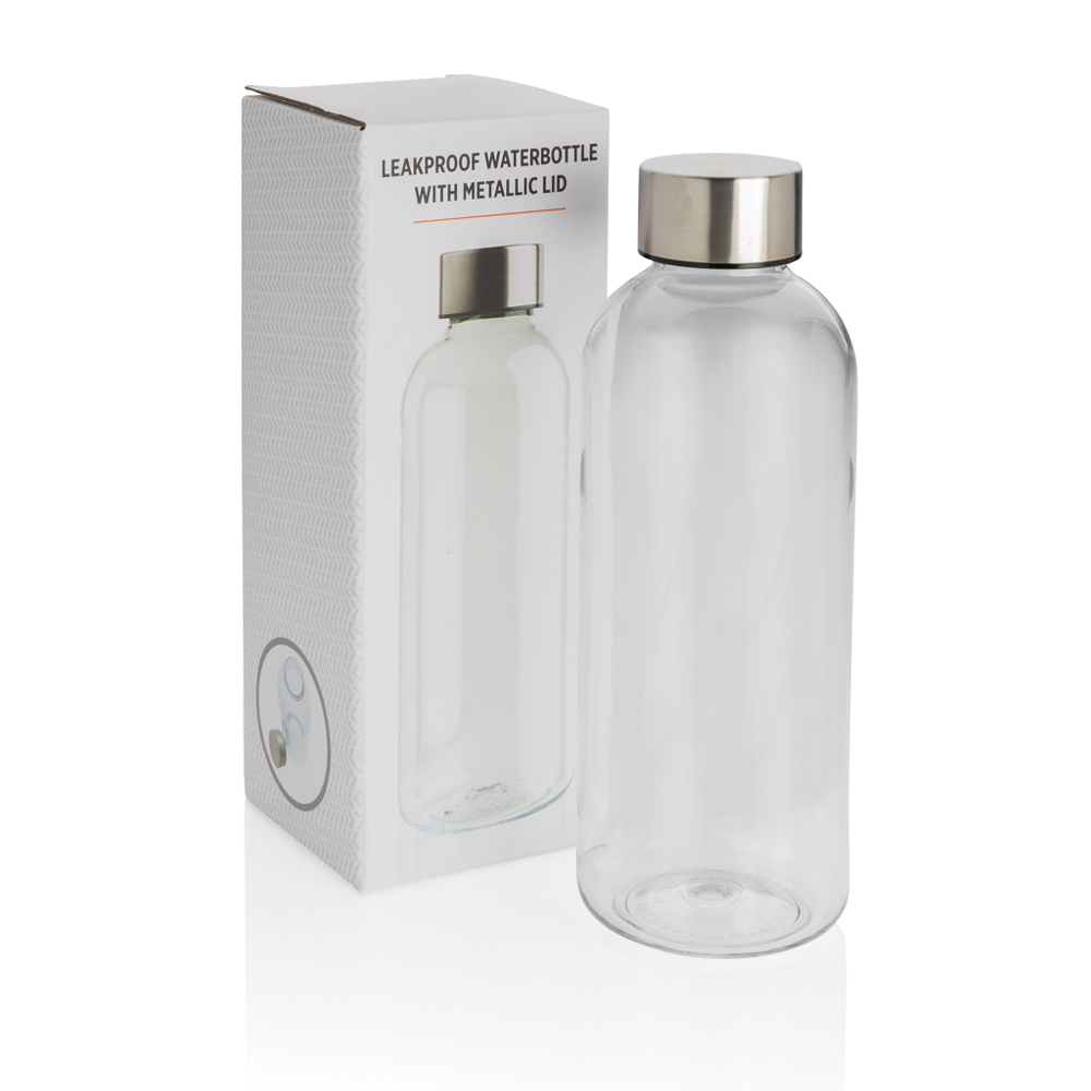 Lekvrije waterfles met metallic dop
