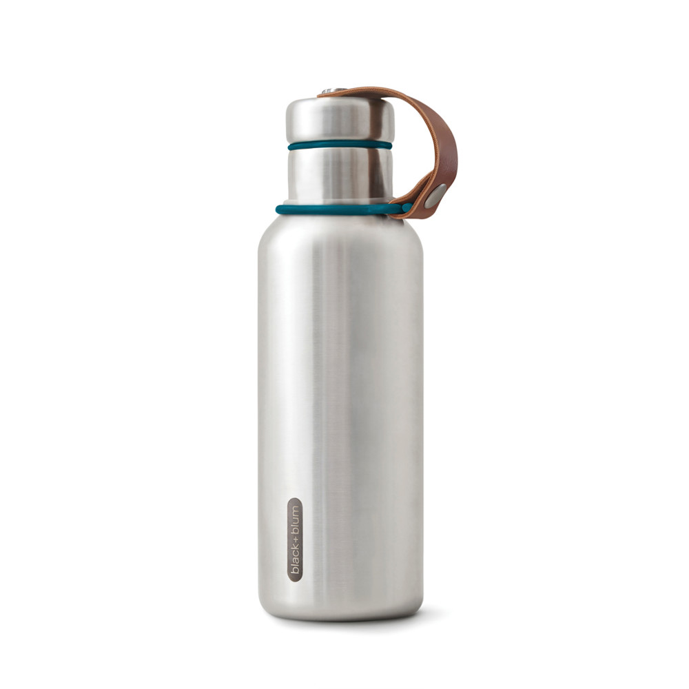 Black+Blum Geïsoleerde Waterfles Groot 500ml - turquoise (± PMS 315U)