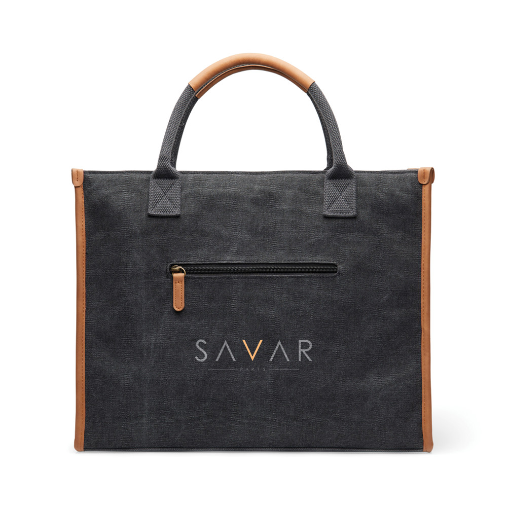 VINGA Bosler RCS recycled canvas office draagtas