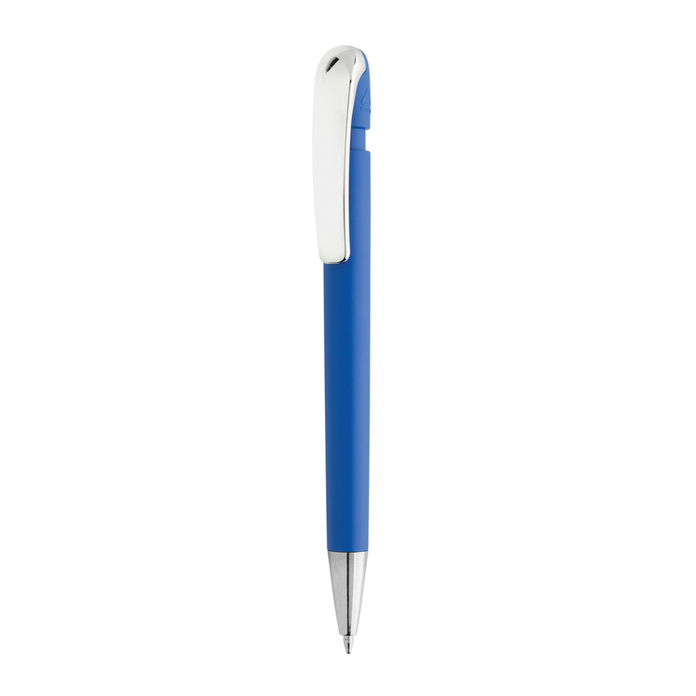 Glide GRS gecertificeerde R-ABS Pen met metalen clip - blauw (± PMS 7686)