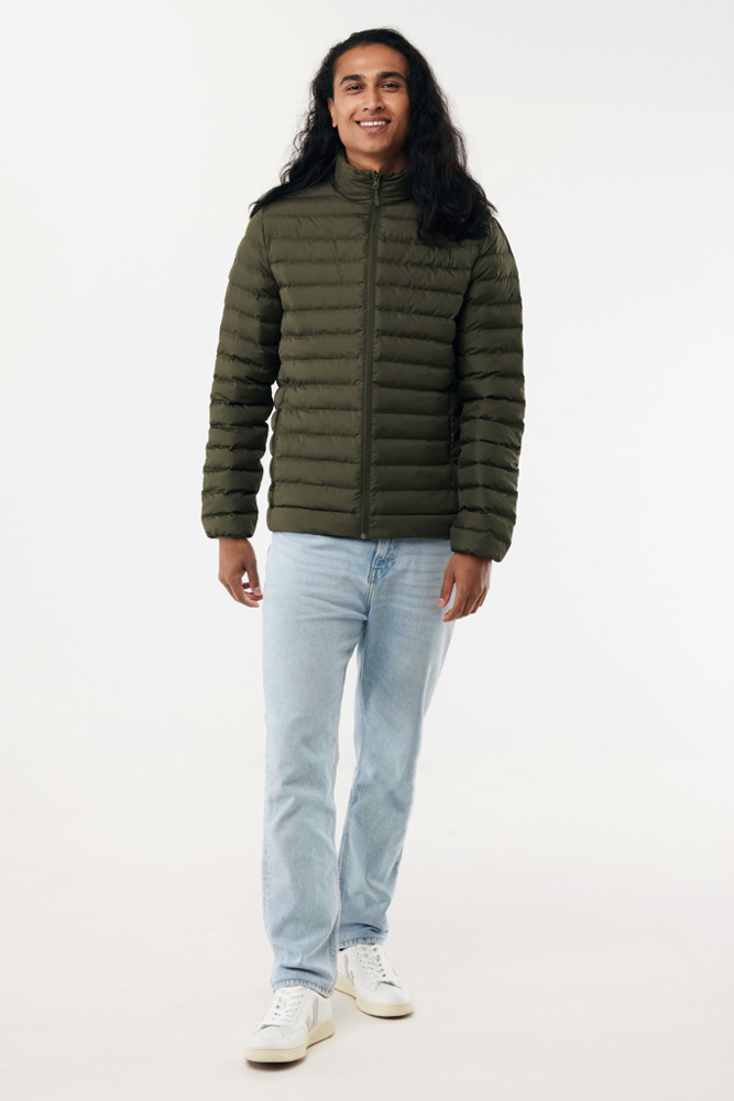 IQONIQ Maiko heren gerecycled polyester jas met voering