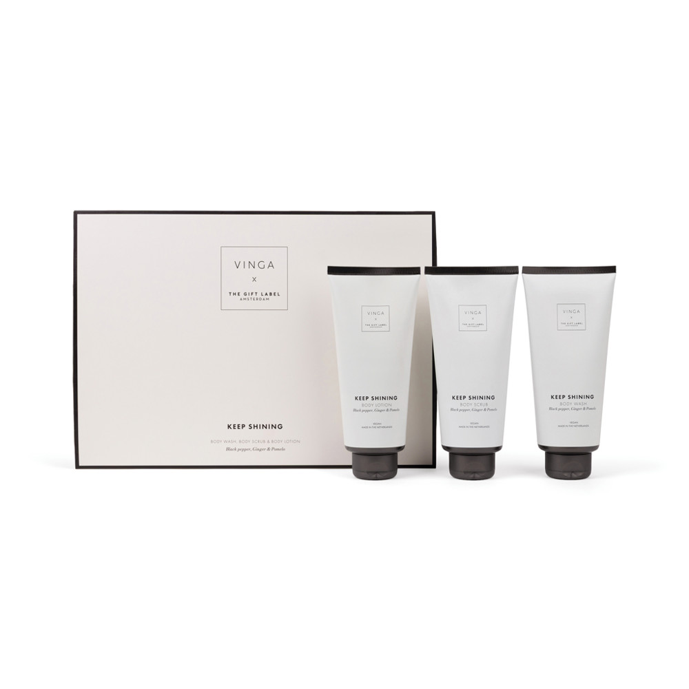 VINGA x TGL giftset voor lichaamsverzorging