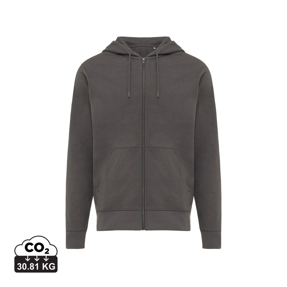 IQONIQ Abisko gerecycled katoen hoodie met rits
