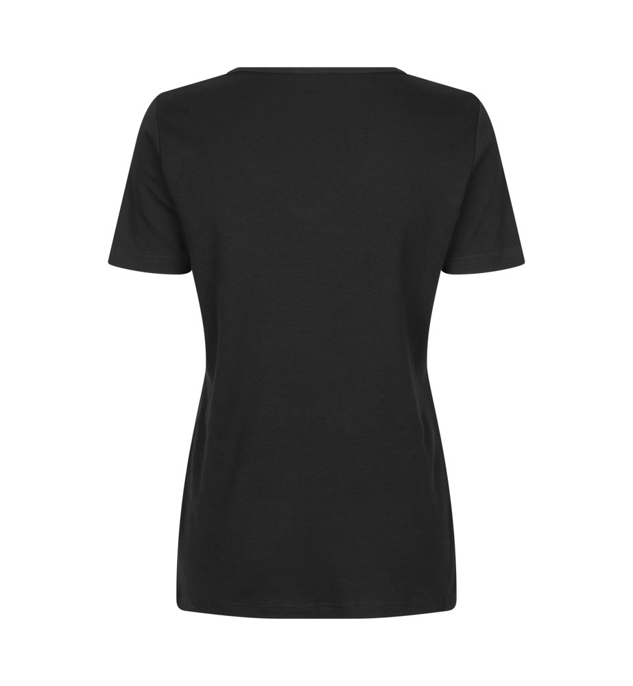 Interlock T-shirt | v-hals | dames