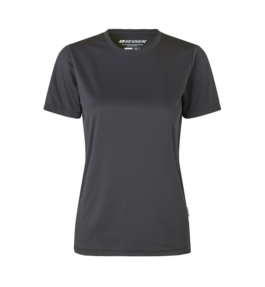 GEYSER T-shirt | essential | dames - Houtskool (C-295)